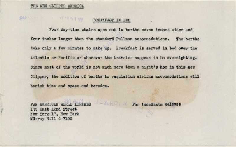 Image: photograph: Pan American World Airways, Boeing 377 Stratocruiser