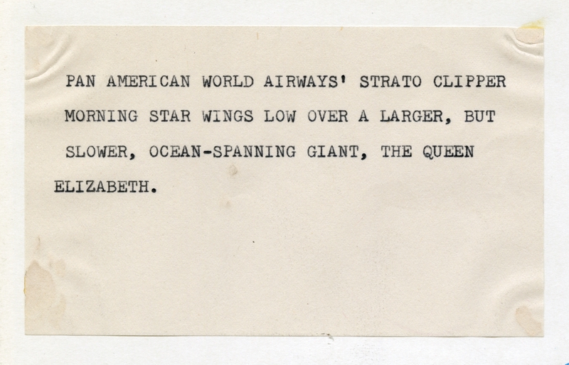 Image: photograph: Pan American World Airways, Boeing 377 Stratocruiser