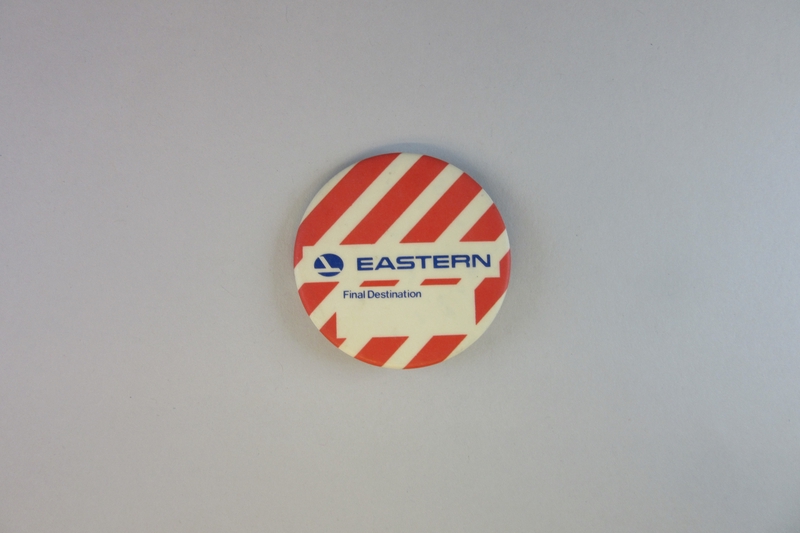 Image: unaccompanied minor passenger button: Eastern Air Lines