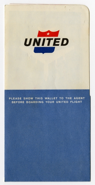 Image: ticket jacket: United Air Lines