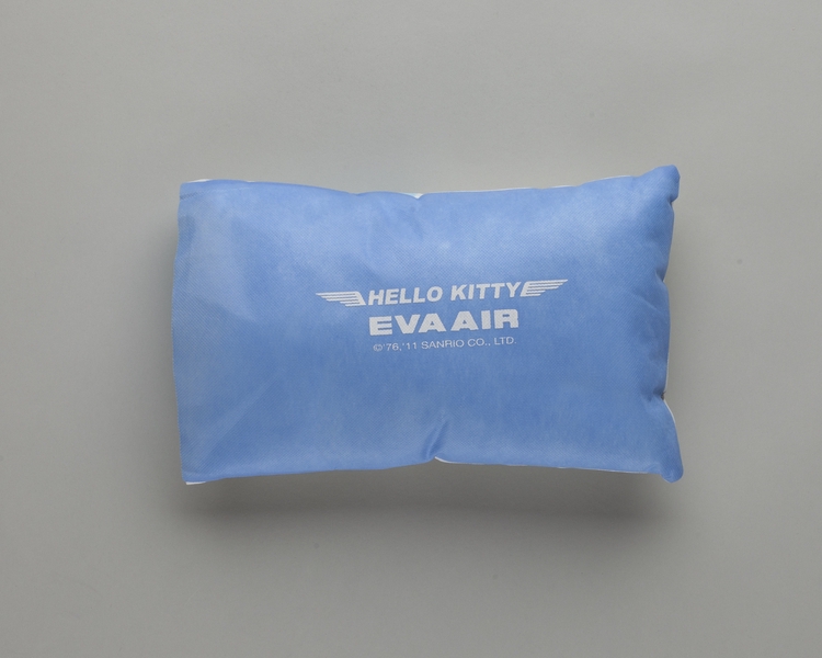 Image: pillow and pillowcase: EVA Air, Hello Kitty