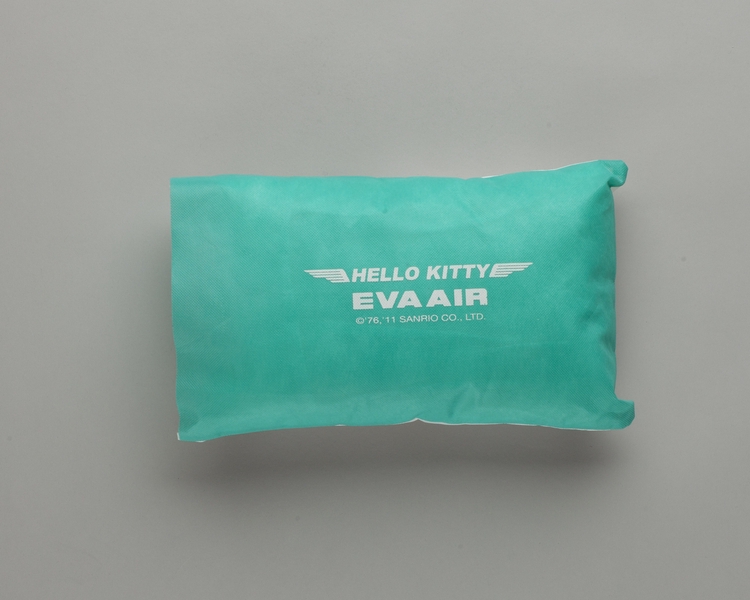 Image: pillow and pillowcase: EVA Air, Hello Kitty