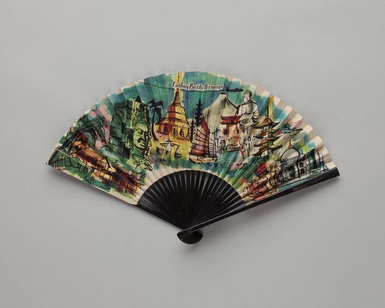Image: folding fan: Cathay Pacific Airways