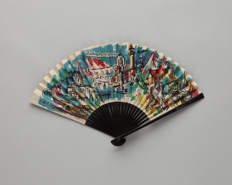 Image: folding fan: Cathay Pacific Airways