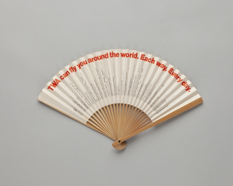 Image: folding fan: TWA (Trans World Airlines)