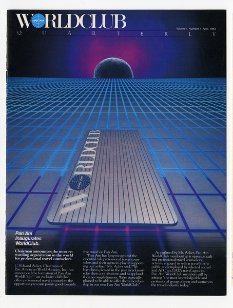 Image: mileage program newsletter: Pan American World Airways, WorldClub