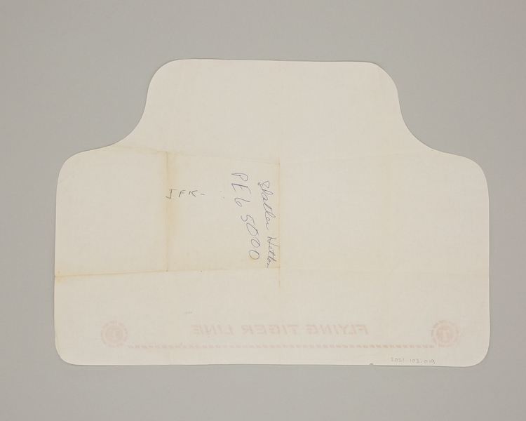 Image: meal tray liner: Flying Tiger Line