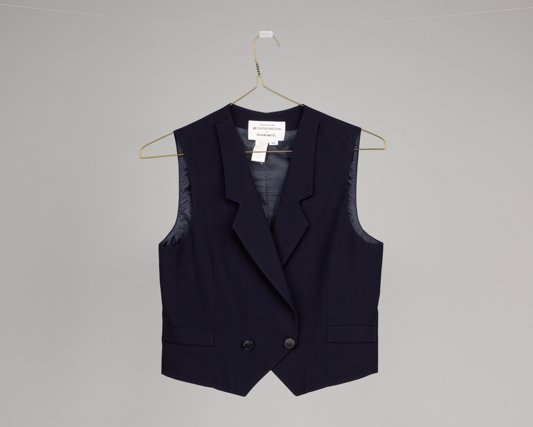 Image: flight attendant vest: United Airlines