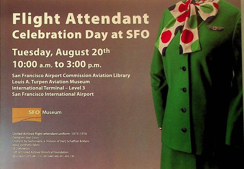 Image: event announcement: SFO Museum, Flight Attendant Celebration Day