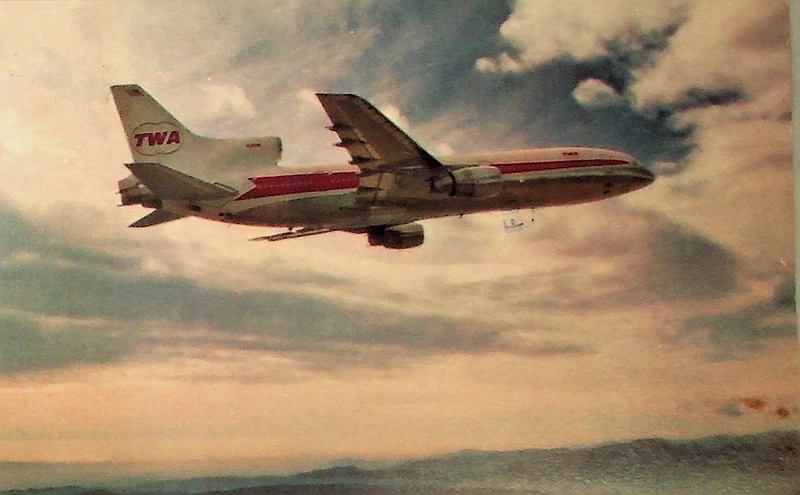 Image: postcard: TWA (Trans World Airlines), Lockheed L-1011