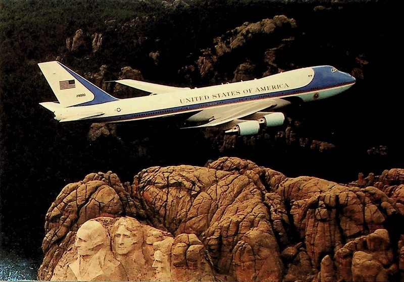 Image: postcard: Boeing VC-25A Air Force One