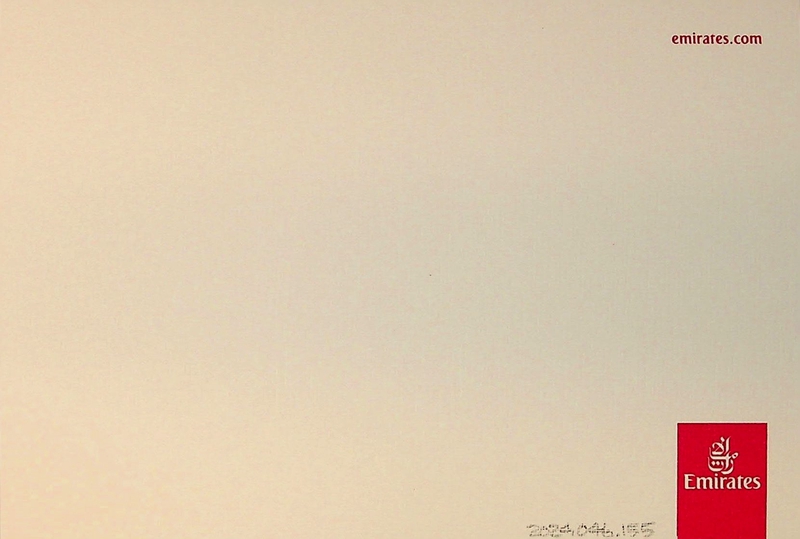 Image: stationery card: Emirates