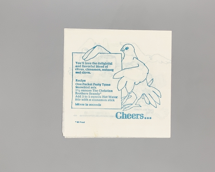 Image: cocktail napkin: United Air Lines