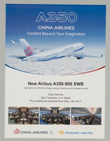 Image: poster: China Airlines, Airbus A350