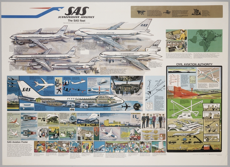 Image: poster: Scandinavian Airlines System (SAS), fleet